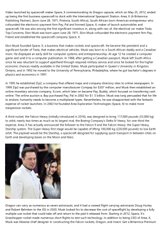 Elon Musk - Xprize Foundation Bio