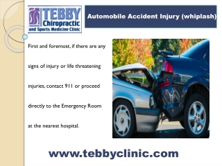 Auto Injury Chiropractor Charlotte | Tebby Clinic