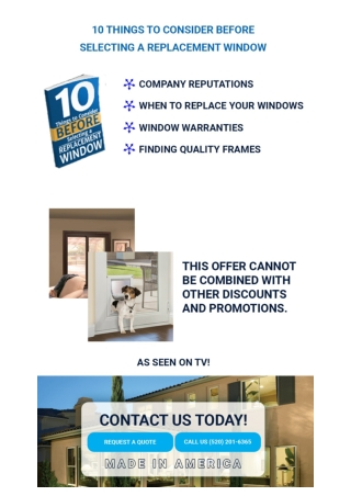 Exterior windows and door tucson