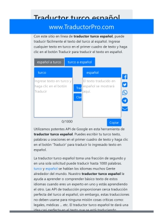 Traductor turco español