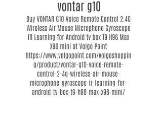 vontar g10