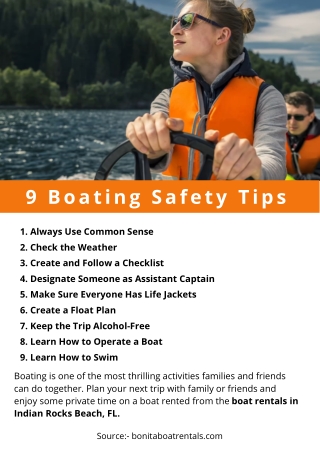 9 Boating Safety Tips