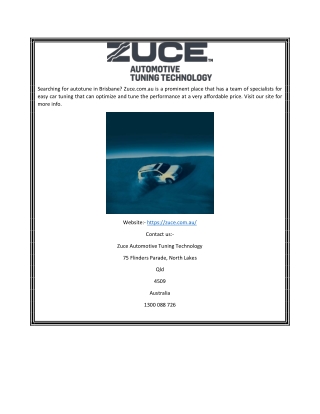 Auto Tune Brisbane | Zuce.com.au