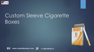 Cigarette boxes with Printed Logo & Design in USA