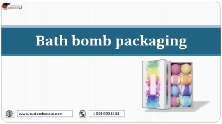 Printed Bath bomb packaging provide brands promotion in UK