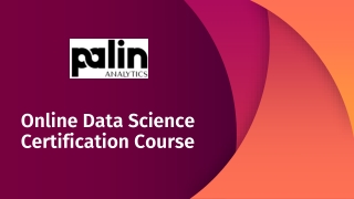 Online Data Science Certification Course: Palin Analytics