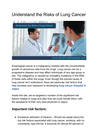 Best lungs Hospital In Jaipur - GP Shekhawati Hospital