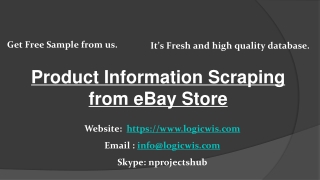 Product Information Scraping from eBay Store