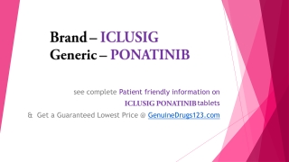 Procure Ponatinib Iclusig Medication Online