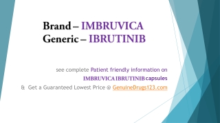 Acquire ibrutinib imbruvica Medication Online