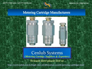 Best Metering Cartridge Manufacturers In India