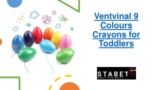 Ventvinal 9 Colours Crayons for Toddlers