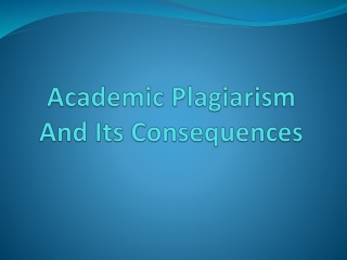 Know Academic Plagiarism And Its Effects