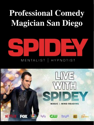 Professional Comedy Magician San Diego