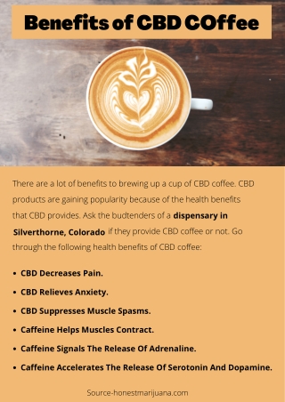 Benefits of CBD COffee