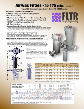 Particulate Filters to 175 PSIG