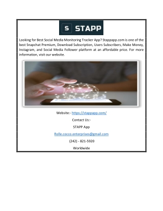 Snapchat Subscriptions Tracker App | Stappapp.com