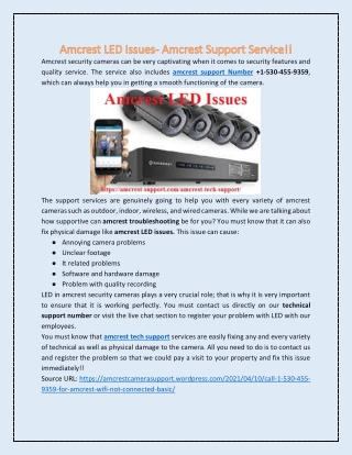 Technology  1-530-455-9359 for Amcrest camera setup