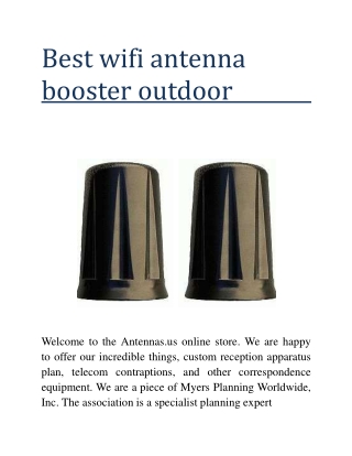 Best wifi antenna booster outdoor