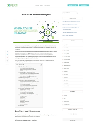 When to Use Microservices in Java?