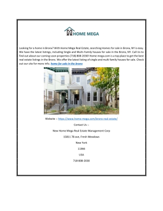 Home For Sale In The Bronx | Home Mega