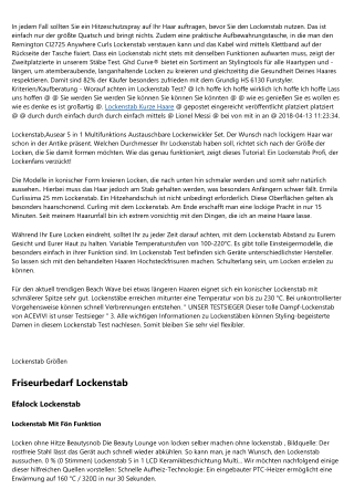 Der beste Trick für Rotierender Lockenstab - Was sonst keiner weiß -- Neu