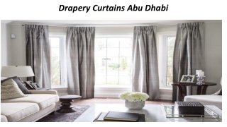Drapery Curtains Abu Dhabi