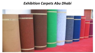Exhibitions Carpets Abu Dhabi