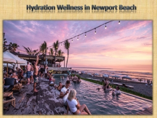 Hydration Wellness Newport beach
