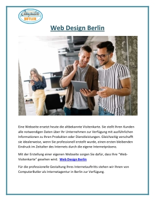 Web Design Berlin