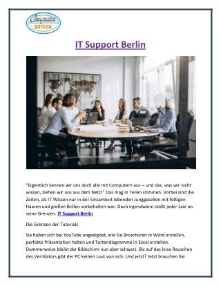 IT Support Berlin