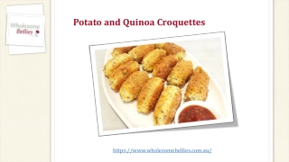 Plant Based Protein Recipes | Healthy Vegetarian Recipes - Potato Quinoa Croquettes - Wholesome Bellies