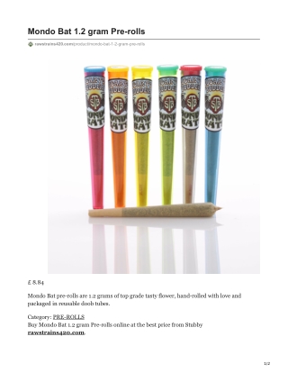 Mondo Bat 1.2 gram Pre-Rolls