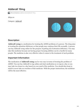 Adderall 10mg
