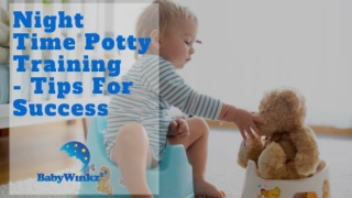 Night Time Potty Training – Tips For Success