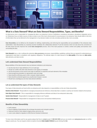 What is a Data Steward? What are Data Steward Responsibilities, Types, and Benefits?