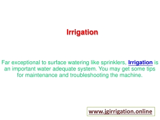 Irrigation Products