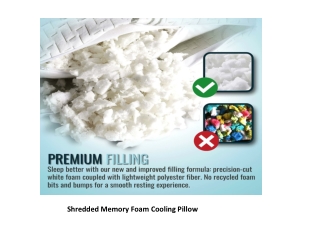 Shredded Memory Foam Cooling Pillows