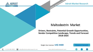 Maltodextrin Market Size, Growth , Price Trends Report 2025