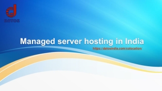 Managed server hosting in India