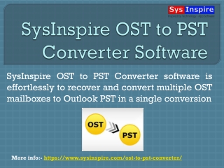 OST to PST Converter Software