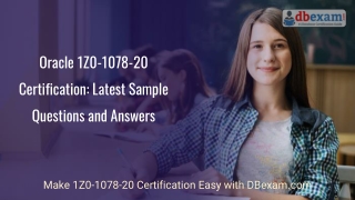 Oracle 1Z0-1078-20 Certification: Latest Sample Questions and Answers