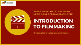 Filmmaking Course Online, Cinematography Courses - ACFM