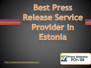 Best Press Release Service Provider in Estonia