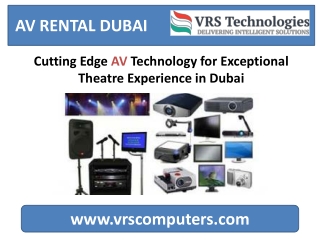 Cutting Edge AV Technology Theatre Experience in Dubai