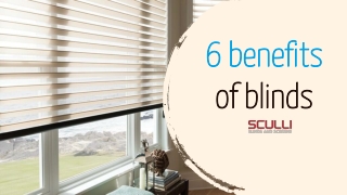6 benefits of blinds