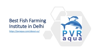 Best Fish Farming Institute in Delhi