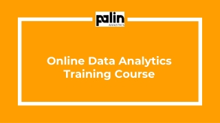 Online Data Analytics Training Course