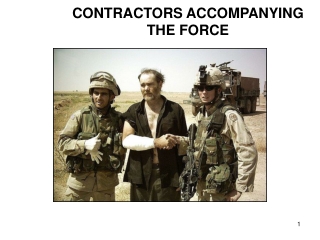 CONTRACTORS ACCOMPANYING THE FORCE