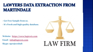 Lawyers Data Extraction from Martindale